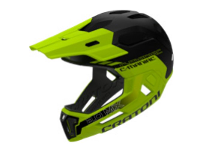 Helma CRATONI C-Maniac 2.0 MX Black/Lime Matt - L/XL (58-61 cm)