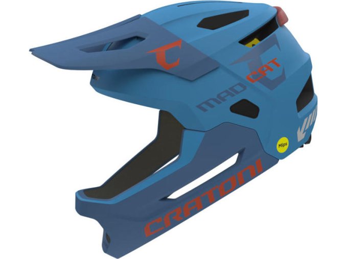 Dětská helma CRATONI MadCat MIPS Blue Matt - S/M (49-56cm)