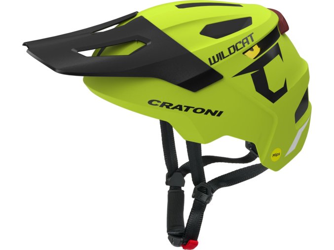 Dětská helma CRATONI WildCat MIPS Lime Matt - S/M (49-56cm)