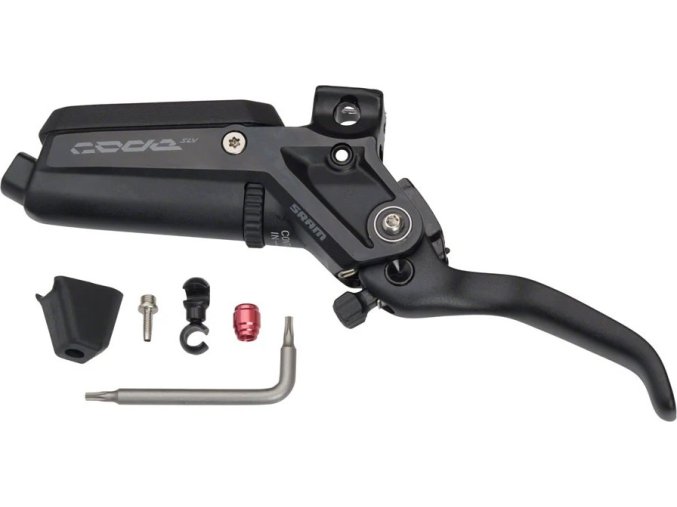 DISC BRAKE LEVER ASSEMBLY - ALUMINUM LEVER (ASSEMBLED, NO HOSE, INCLUDES BARB,OLIVE,BOOT)