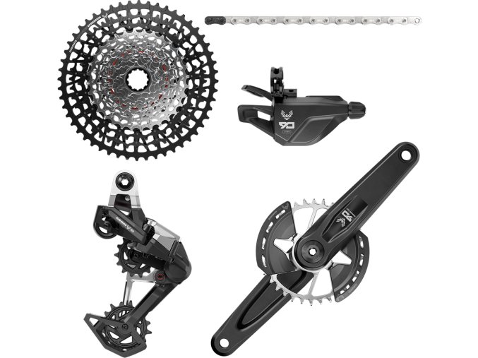 Sada SRAM Eagle 90 DUB MTB Wide 165 ( v balení přehazovačka, páčka s objímkou, kliky