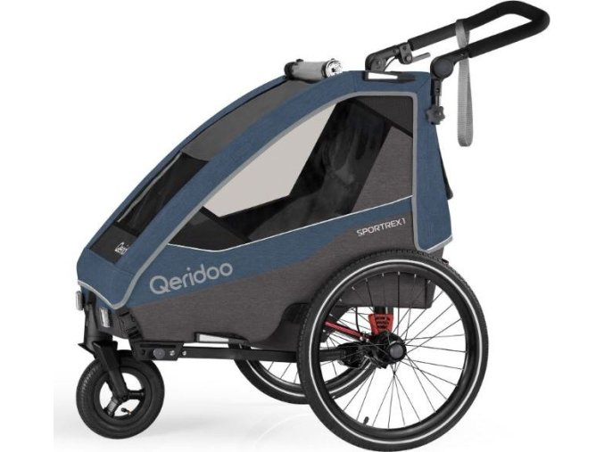 Vozík QERIDOO Sportrex 1 - Jeans Blue