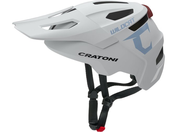 Dětská helma CRATONI WildCat LED Coolgrey Matt - S/M (49-56cm)