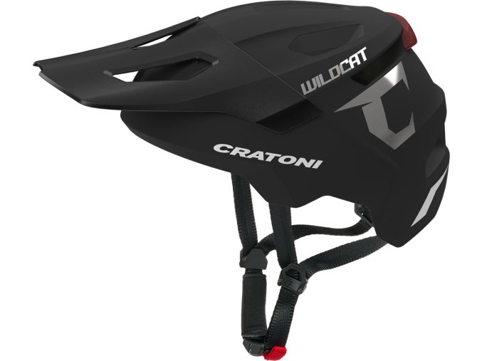 Dětská helma CRATONI WildCat LED Black Matt - S/M (49-56cm)