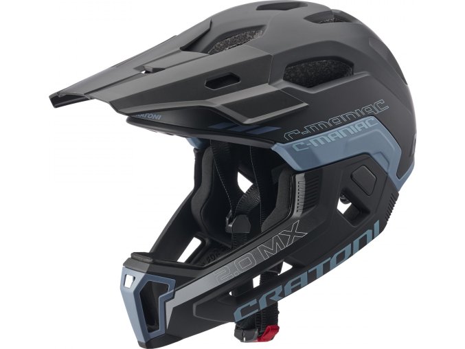Helma CRATONI C-Maniac 2.0 MX Black-Blue Matt (Varianta S-M (52-56 cm))