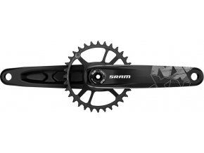 Kliky SRAM NX Eagle DUB 12s 175 s Direct Mount 32z X-SYNC 2 ocelovým převodníkem, Black (D