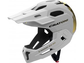 Dětská helma CRATONI C-Maniac 2.0 MX JR. White/Gold Matt