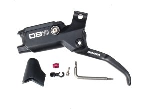 DISC BRAKE LEVER ASSEMBLY - ALUMINUM LEVER (ASSEMBLED, NO HOSE) DIFFUSION BLACK ANO - MINE