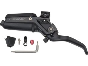DISC BRAKE LEVER ASSEMBLY - ALUMINUM LEVER (ASSEMBLED, NO HOSE, INCLUDES BARB,OLIVE,BOOT)