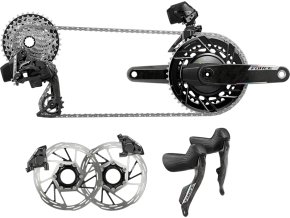 Sada SRAM Force AXS 2X E1 Electronic HRD (brzdové/řadící páky s FM třmeny, řetěz Force 114