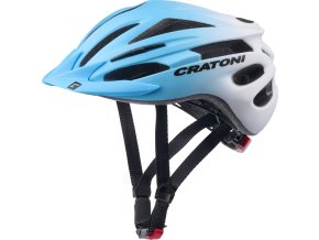 Dětská helma CRATONI Pacer Jr. Blue-White Matt (Varianta XS-S (50-55 cm))