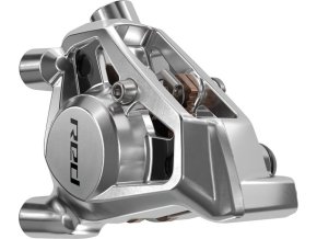 DISC BRAKE CALIPER ASSEMBLY - (ASSEMBLED, NO HOSE) RED ETAP AXS E1 - FLAT MOUNT 2-PIECE FR