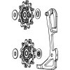 Kladky a vodítko k přehazovačce GX 1X11/FORCE1/RIVAL1 TYPE 2.1 (střední/dlouhé vodítko)