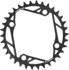Převodník SRAM T-TYPE 38T 104 BCD, ocelový, Black