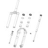 FORK LOWER LEG - (FOIL DECALS INCLUDED) 29 15X110 BOOST™ BLUE FLIGHT ATTENDANT 100-120mm -