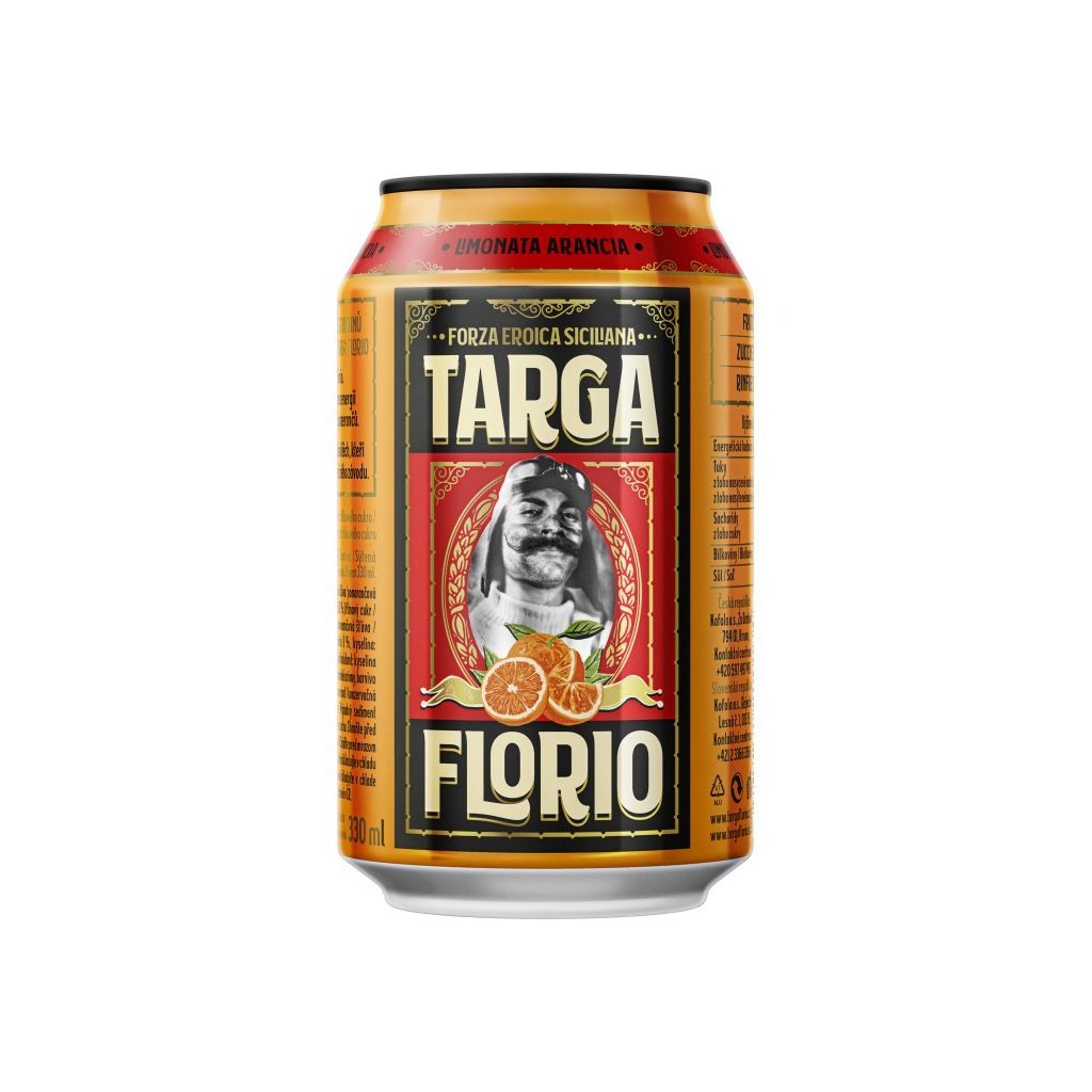 Targa Florio Pomeranč plech