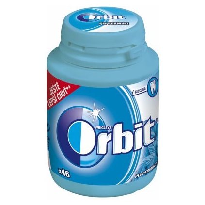 Žvýkačky Orbit - dóza 64 g kulatá