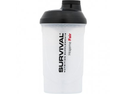 Šejkr Survival - 600 ml (bílo-černý)