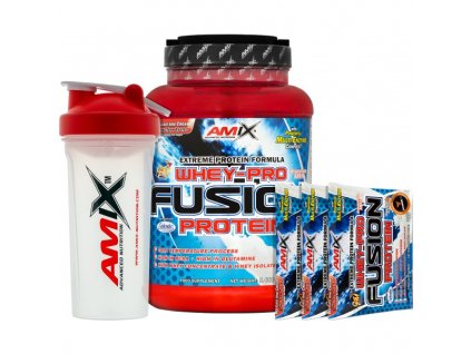 Whey-Pro Fusion Protein + šejkr + 3x vzorek zdarma