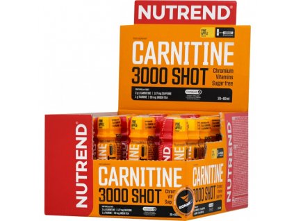 Carnitine 3000 Shot - 20x 60 ml, pomeranč
