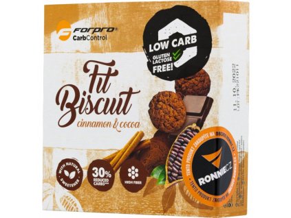 Fitness sušenky ForPro® - 50 g, skořice-kakao