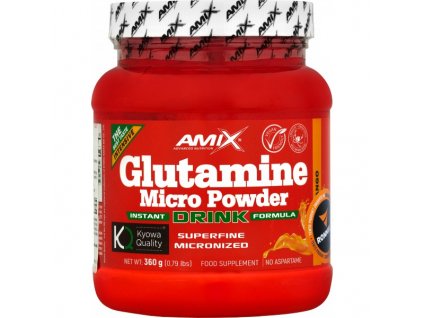 Glutamine Micro Powder Drink s příchutěmi - 360 g, mango
