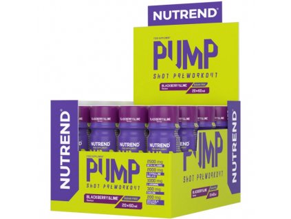 Pump Shot Preworkout - 20x 60 ml, ostružina-limeta