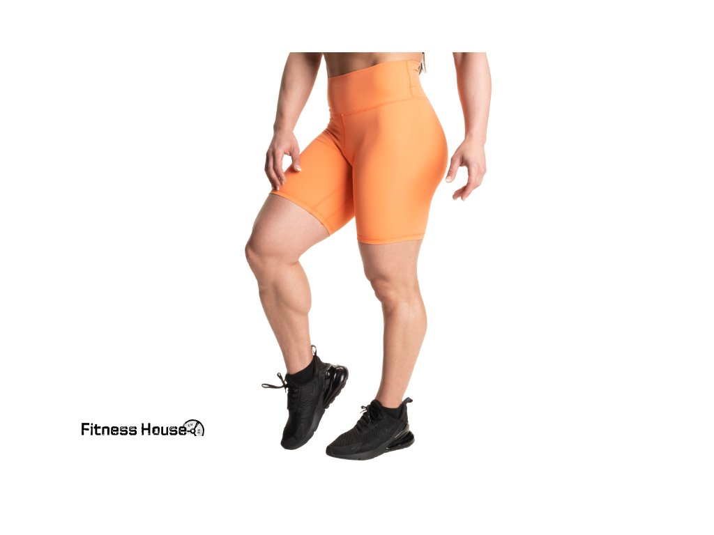 Better Bodies CORE BIKER SHORTS CORAL ORANGE – šortky Better Bodies koralovo oranžové