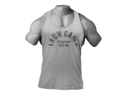 Gasp THROWBACK TANK GREY MELANGE – tílko Gasp šedé