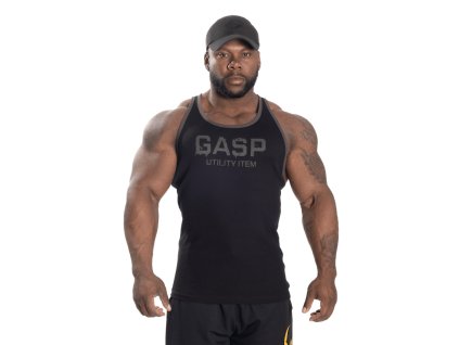 Gasp RIBBED T-BACK BLACK tank - tílko Gasp černé