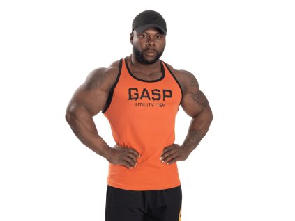 Gasp RIBBED T-BACK FLAME tank – tílko Gasp oranžové