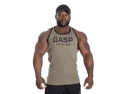 Gasp RIBBED T-BACK WASH GREEN tank – tílko Gasp zelené