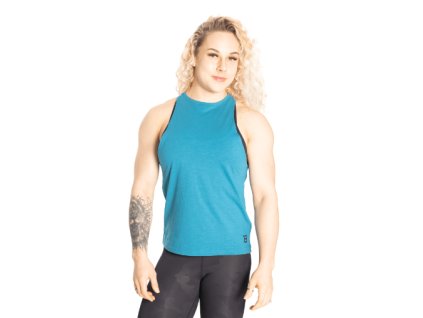 Better Bodies FLUID HIGH TANK DARK TURQUOISE – tílko Better Bodies tyrkysové