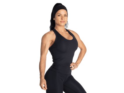Better Bodies CORE CROP T-BACK BLACK – tílko Better Bodies černé