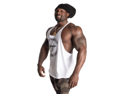 FitnessHouse.cz - pánské tílko GASP STRINGER bílé - 220873-001 (1)