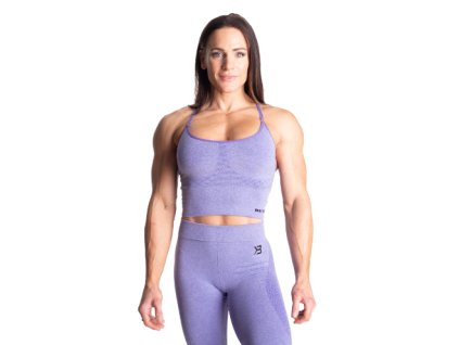 Better Bodies ASTORIA SEAMLESS BRA ATHLETIC PURPLE MELANGE – sportovní podprsenka Better Bodies fialová