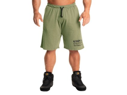 Gasp THERMAL SHORTS WASHED GREEN – šortky Gasp vyprané zelené