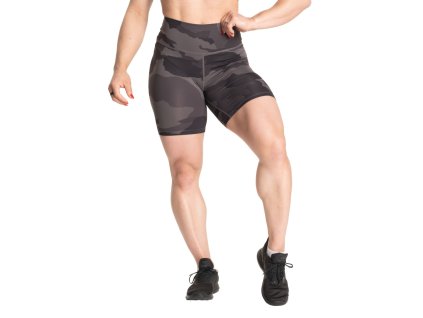 Better Bodies CORE BIKER SHORTS CHARCOAL CAMO – šortky Better Bodies maskáčové uhlové