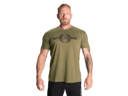 Better Bodies RECRUIT TEE ARMY GREEN – tričko Better Bodies zelené army