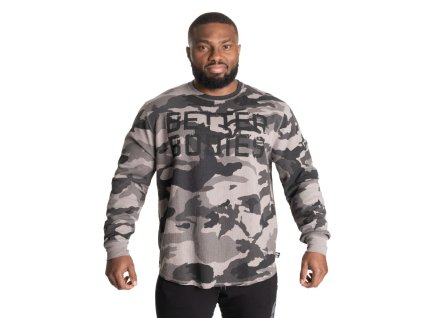 Better Bodies BB THERMAL SWEATER TACTICAL CAMO – termo mikina Better Bodies maskáčová šedá