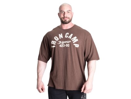 Gasp THROWBACK IRON TEE TIMBER – tričko Gasp hnědé