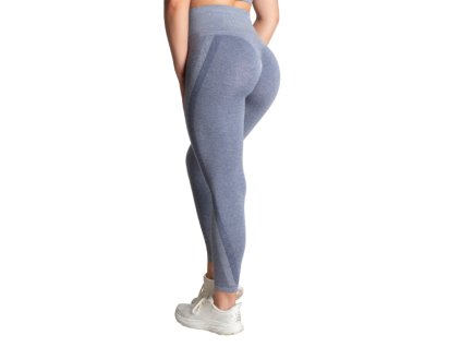 Better Bodies CURVE SCRUNCH LEGGINGS BLUE MELANGE – legíny Better Bodies modré melanž
