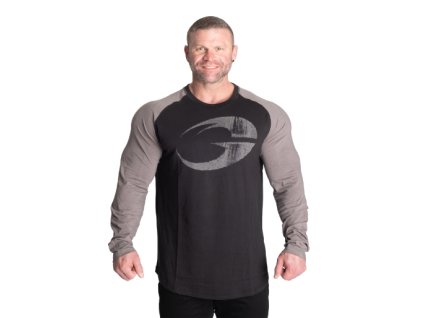 Gasp ORIGINAL RAGLAN LS BLACK/GREY – triko s dlouhým rukávem Gasp černo-šedé