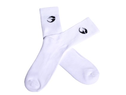 Gasp CREW SOCKS 1-PACK WHITE – ponožky Gasp bílé 1 pár