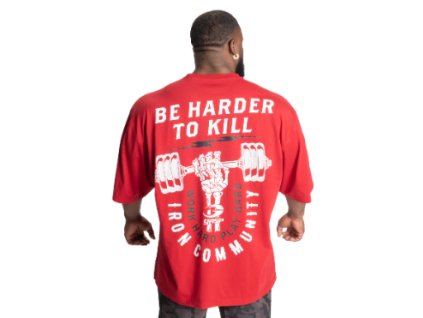 Gasp HARDER TO KILL IRON TEE CHILI RED  – tričko Gasp červené