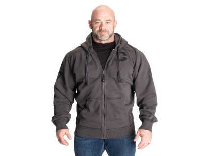 Gasp PRO GYM HOOD ACID IRON – mikina s kapucí Gasp kovově šedá