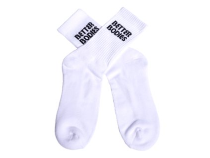 Better Bodies CREW SOCKS 1-PACK WHITE – ponožky Better Bodies bílé 1 pár