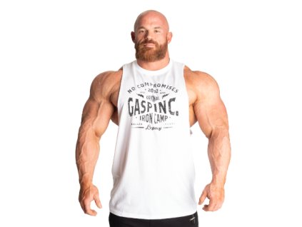 Gasp ORIGINAL CUT OUT TANK WHITE – tielko Gasp biele