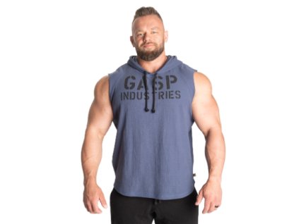 Gasp THERMAL SL HOODIE SKY BLUE - mikina bez rukávov Gasp modré