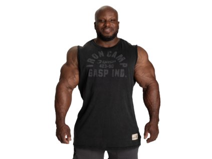 Gasp THROWBACK S/L WASHED BLACK – tílko Gasp seprané černé